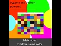 How to make a match pair game with Python Pygame
