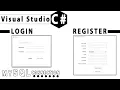 C Login Form Register Form SQL Database SQL Connection using XAMPP
