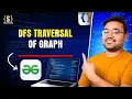 Depth First Search in Graph DFS Graph Traversal Graph Series DSA Hindi GFG