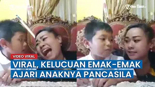 Download Kelucuan Emak - emak Ini Ajari Anaknya Membaca Pancasila, Sampai Darah Tinggi MP3