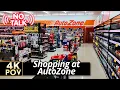 AutoZone Auto Parts Store Retail Walking Tour Ambient 4K POV Friday Morning No Commentary
