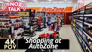 AutoZone Auto Parts Store Retail Walking Tour Ambient 4K POV Friday Morning No Commentary
