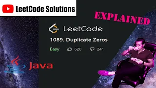 LeetCode 1089 Duplicate Zeros Solution Explained - Java