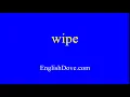 How to pronounce wipe in American English