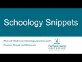 What Will I Find in My Schoology Account - Courses Groups and Resources