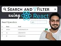 Search Bar in React JS Search Filter Tutorial