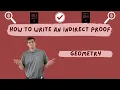 Write an Indirect Proof
