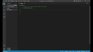 sorting without using sort method