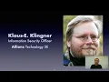 Code the final frontier with Klaus E Klingner at Allianz Technology SE Devlympics