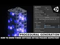 Unity3d Procedural Buildings - How To Show Theme Settings Within ProGen Editor Inspector Part 6