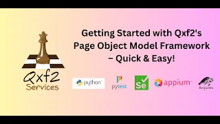 Run Your First Selenium Test with Qxf2 s Page Object Model Framework - Quick Easy
