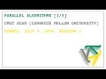 Parallel Algorithms - Umut Acar