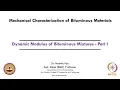 Dynamic Modulus of Bituminous Mixtures - Part I