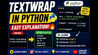 Python Textwrap Module Wrap Text Easily in Python Beginner Tutorial