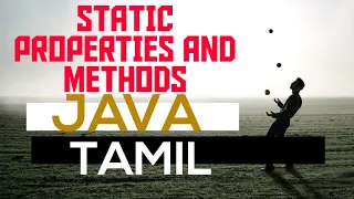 Static properties and methods java class and object Tamil