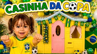Decoramos a casinha da Rubi no tema do Copa do Mundo BRASIL