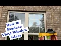 DIY How to Replace Glass in Vinyl Windows