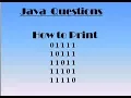 Java Interview Questions Print Pattern - 1