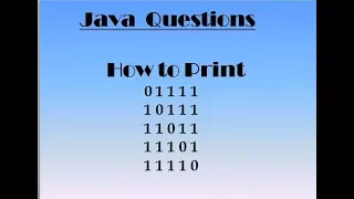 Java Interview Questions Print Pattern - 1