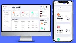 How to Create a Responsive Admin Dashboard from Scratch HTML CSS JavaScript Part 1