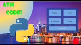 Coding an ATM interface in Python made fast and simple