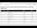 Angular Checkbox on HTML Table Rows