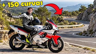 150 CURVAS poniendo a PRUEBA una SUPERBIKE del los 90 | Yamaha THUNDERCAT