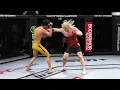 UFC 4 Bruce Lee vs Daniella Chavez CURVY MODEL EA Sports UFC 4