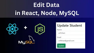 How to Update Data Using React js Node js and MySQL database