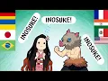 Nezuko is learning to pronounce Inosuke s name in different languages Demon Slayer Kimetsu no Yaiba