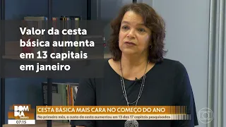 Valor da cesta básica aumenta em 13 capitais em janeiro