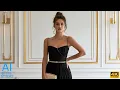 Download Lagu 4K AI Art Lookbook Video of AI Girl ｜ Drama Moody Black Dress Chic