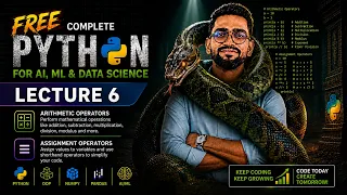 FREE Python Course Lecture 6 Arithmetic Assignment Operators