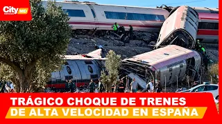 Tren de alta velocidad impactó a otro convoy detenido provocando una masacre sobre las vías