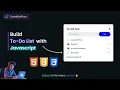 How To Create To-Do List App using HTML CSS JavaScript