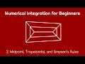 Numerical Integration for Beginners 2 Midpoint Trapezoidal and Simpson s Rules