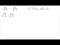 Add and Subtract Rational Expressions with Different Denominators Part 1