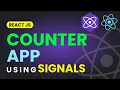 Counter App using React JS Signals