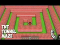 Download Lagu NEVER LIGHT THE BIGGEST TNT TUNNEL MAZE in Minecraft!!! I found SECRET TNT MAZE!