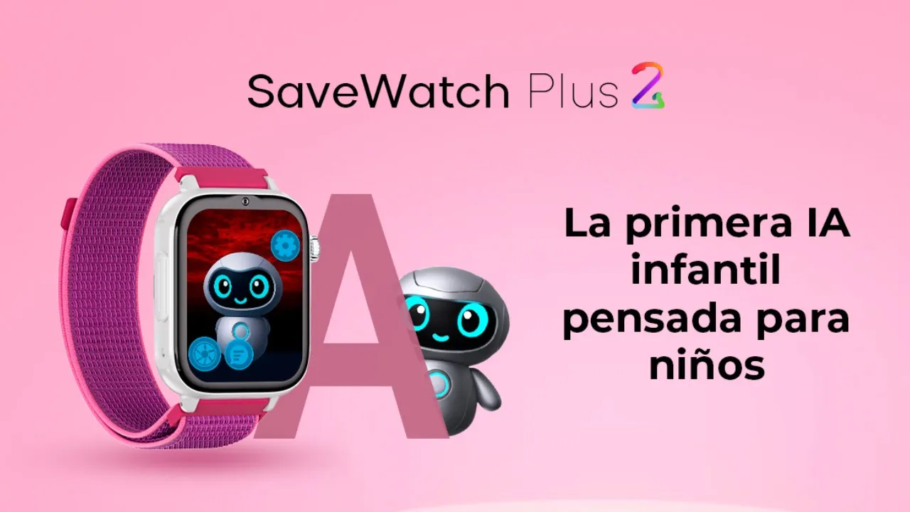 SaveFamily GPS — SaveWatch Plus 2 - AI Smartwatch for Kids (YouTube video ad)