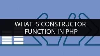 What is Constructor Function in PHP PHP Constructor Constructor Function Tutorial for Beginners