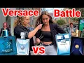 Women React to Versace Eros vs Dylan Blue vs Man Eau Fraiche vs Pour Homme Fragrance Street Battle