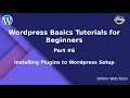 Learn Wordpress Basics Tutorial for beginners Part Adding Plugins to Wordpress Installation
