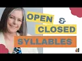 The Secret To Open Vs Closed Syllables Easy Teaching Tips For Parents 1st-3rd Graders