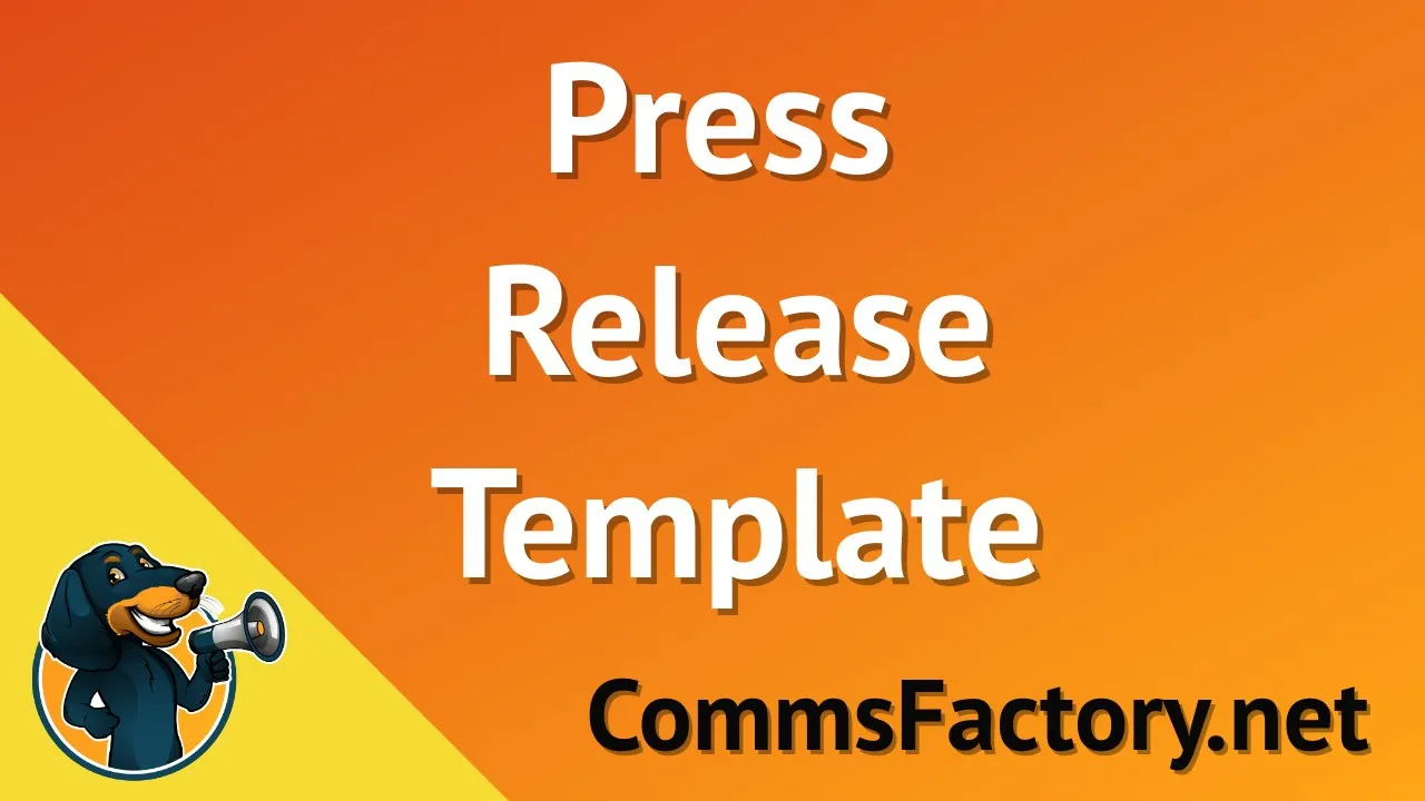 How to use a press release template