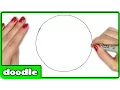 How To Draw A Perfect Circle Freehand - Easy Step by Step Drawing Tutorial for Kids