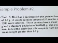 Sample StatDisk Assignment 4