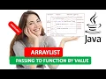JAVA ARRAYLIST JAVA PASSING TO FUNCTION BY VALUE EXAMPLE JAVA PROGRAMMING TUTORIAL 23 HINDI URDU