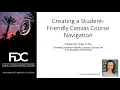 Creating a Student Friendly Canvas Course Navigation