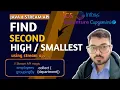 Find Second Highest Second Smallest in a List using Java Stream API Java 8 Interview Question